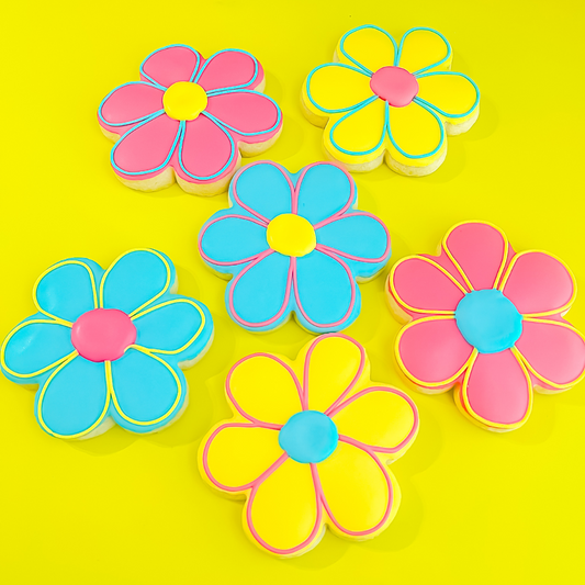 Colorful Flower Sugar Cookies