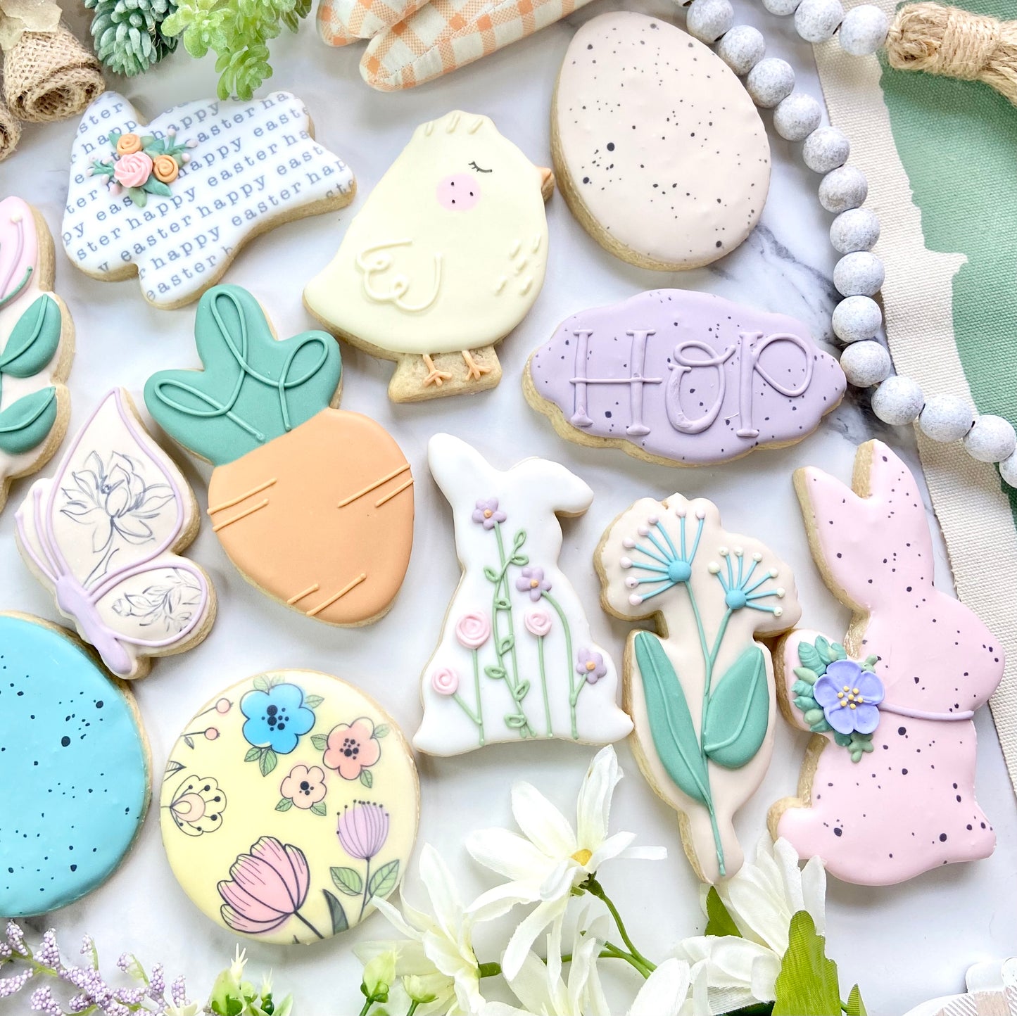 Elegant Easter Sugar Cookie Collection