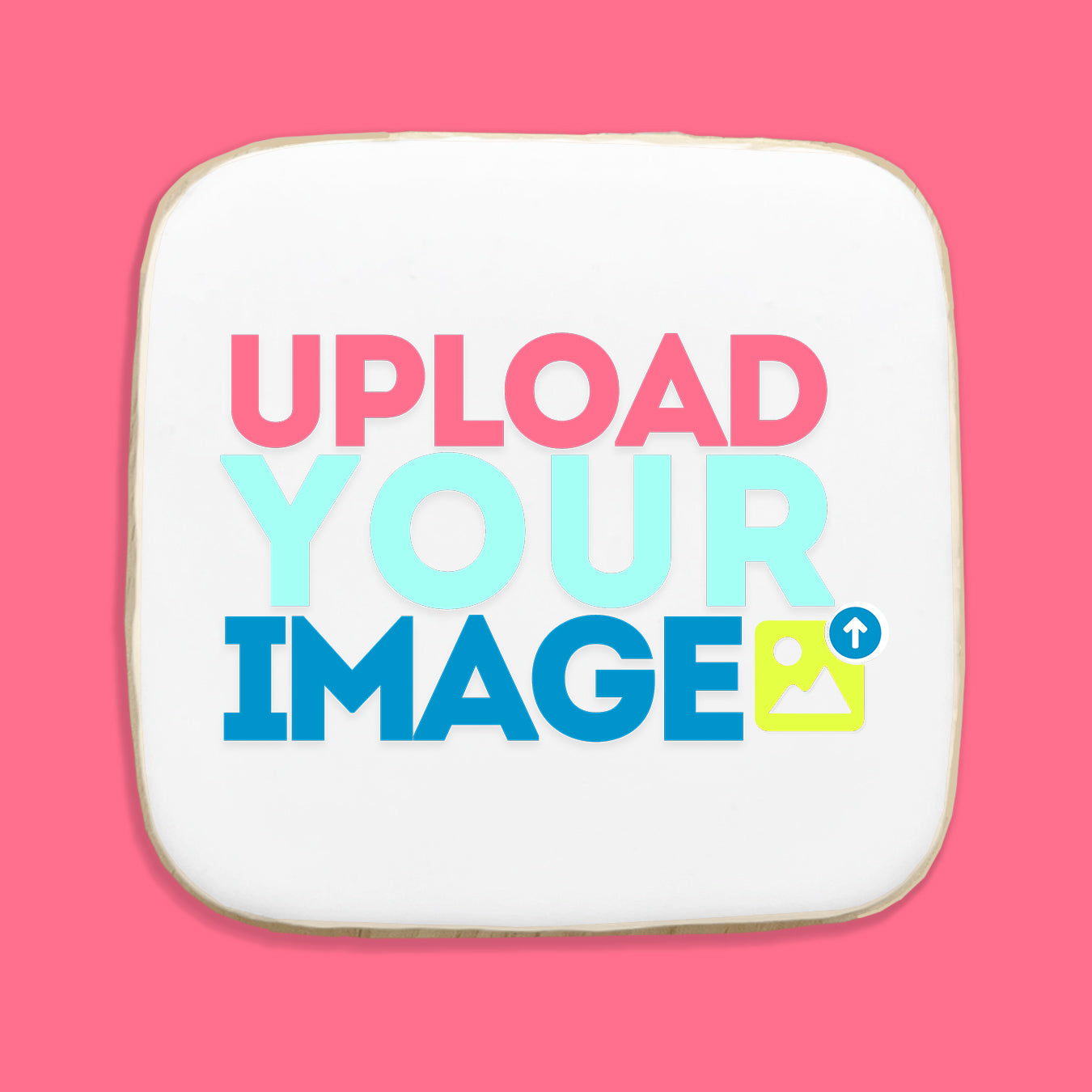 Custom Image Square Cookies