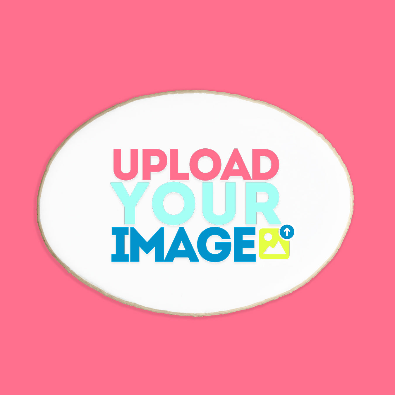 Custom Image Oval Cookies