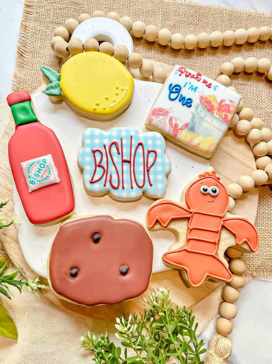 Crawfish Boil First Birthday Cookies
