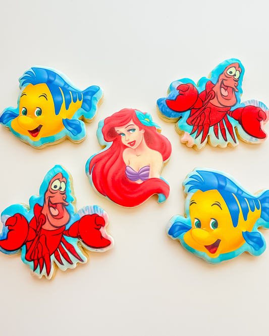 Little Mermaid Edible Image Cookies