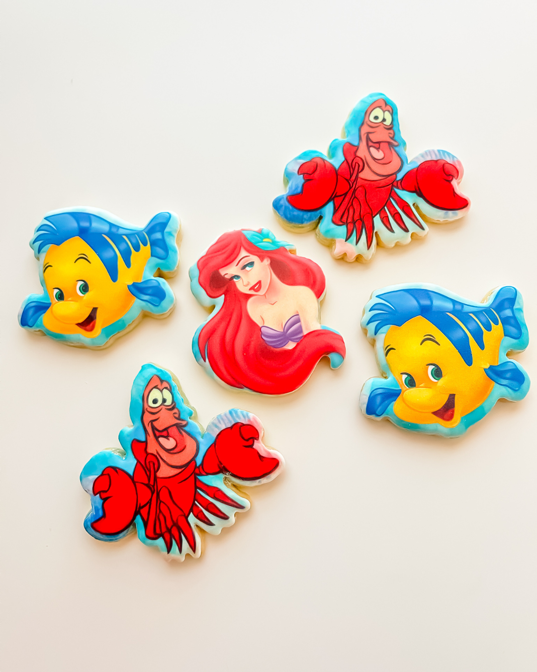 Little Mermaid Edible Image Cookies