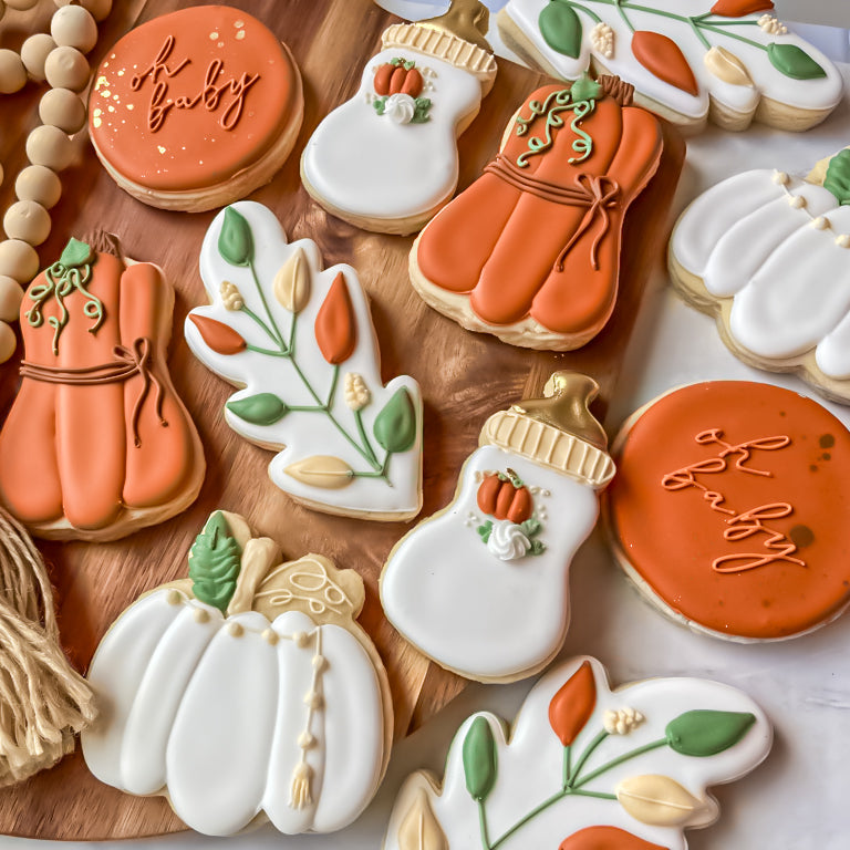 Boho Little Pumpkin Baby Cookies
