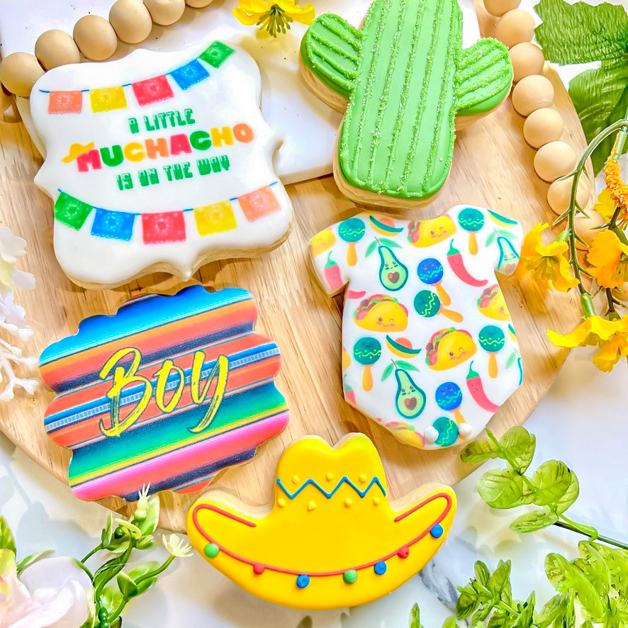 Fiesta Baby Shower Cookies