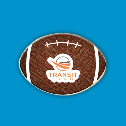 Custom Logo Football Sugar Cookie