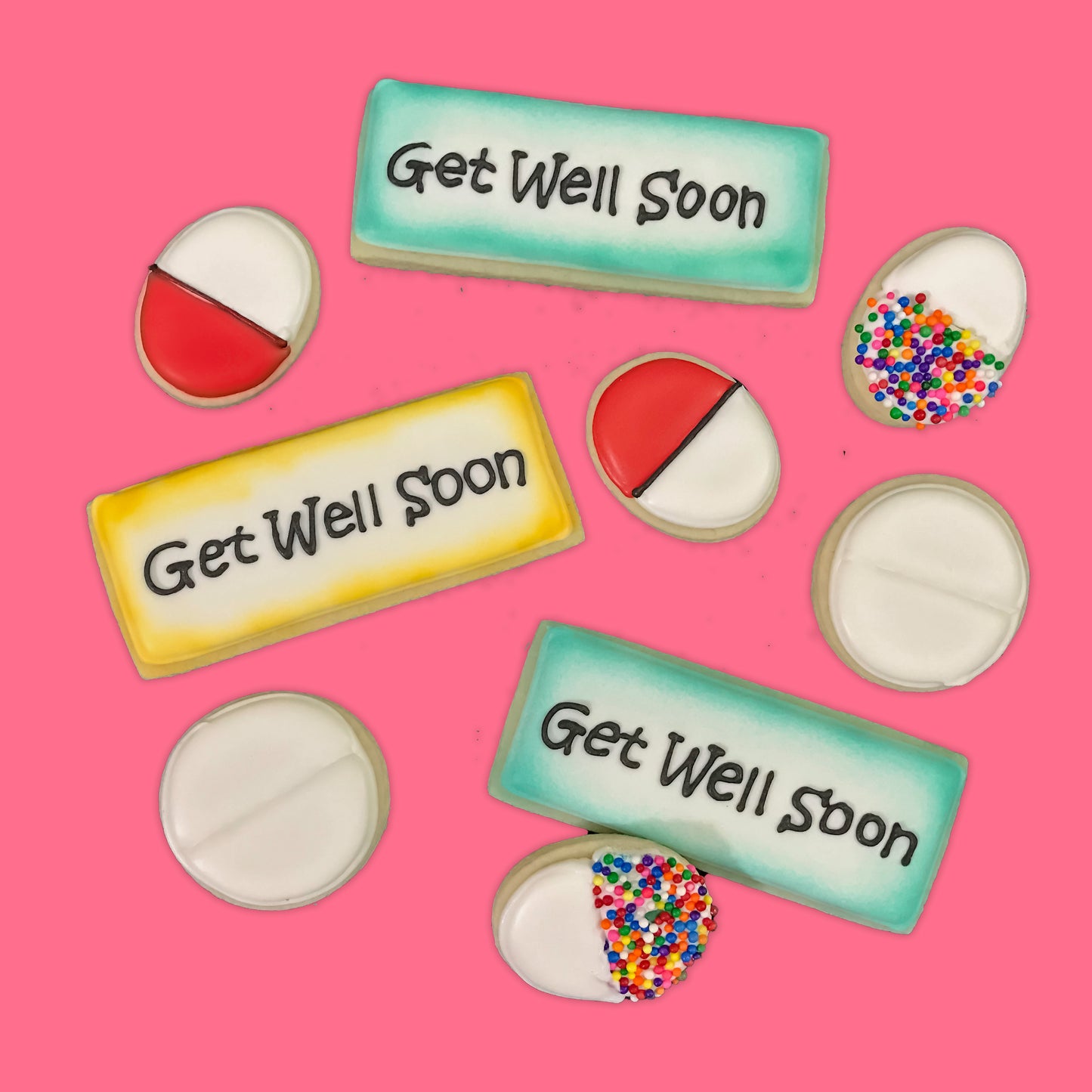 Get Well Soon Medical-Themed Cookies