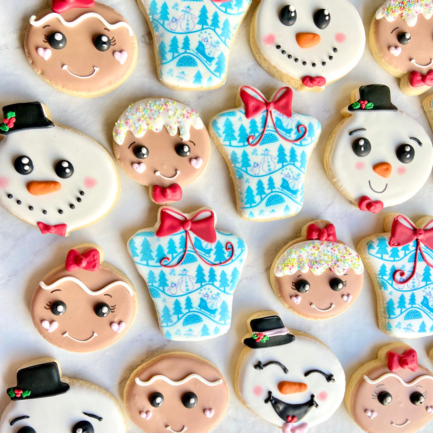 Christmas Character & Sweater Sugar Cookie Set