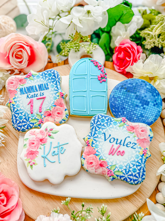 Mamma Mia Birthday Cookies