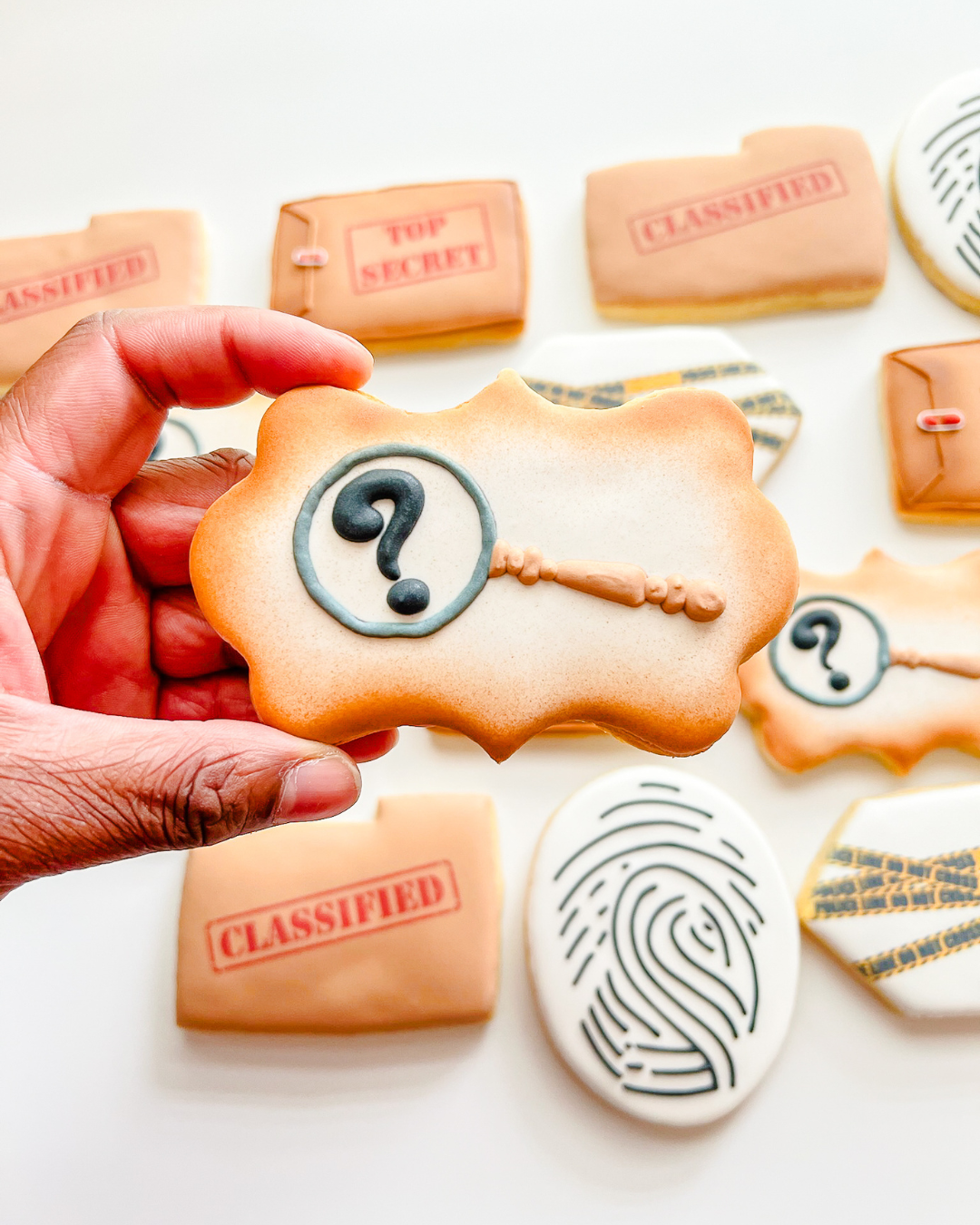 Top Secret Case File Detective Themed Cookie Set