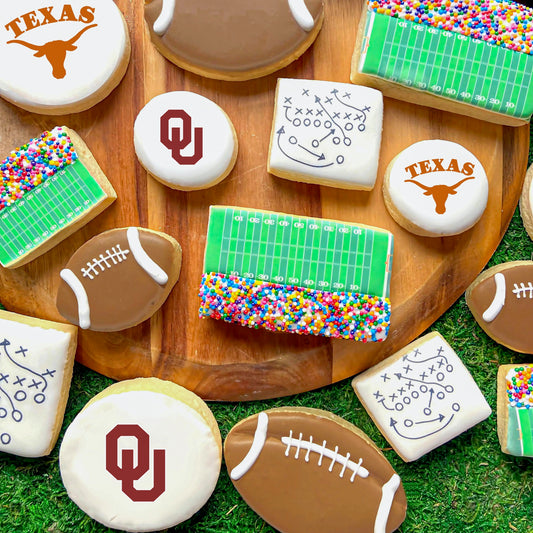 Texas OU Football Game Day Cookie Assortment