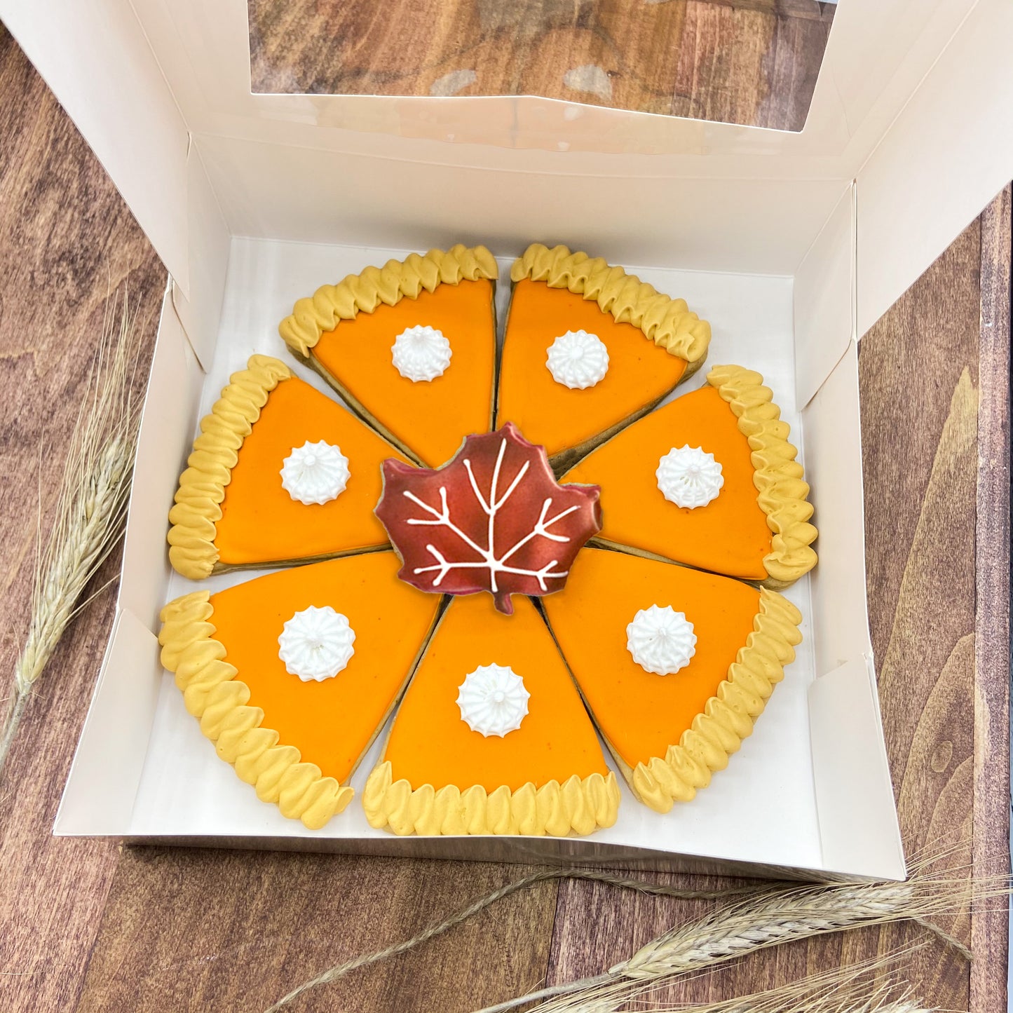 Pumpkin Pie Slice Cookie Set