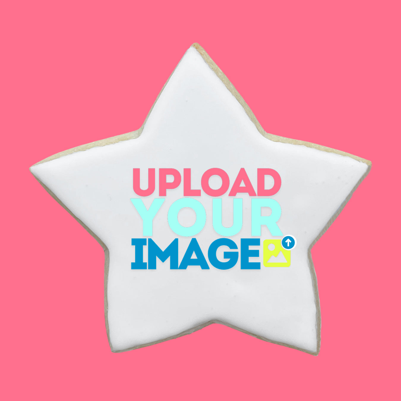 Custom Image Star Cookies