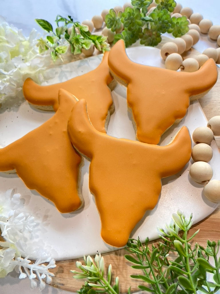 Simple Longhorn Sugar Cookies