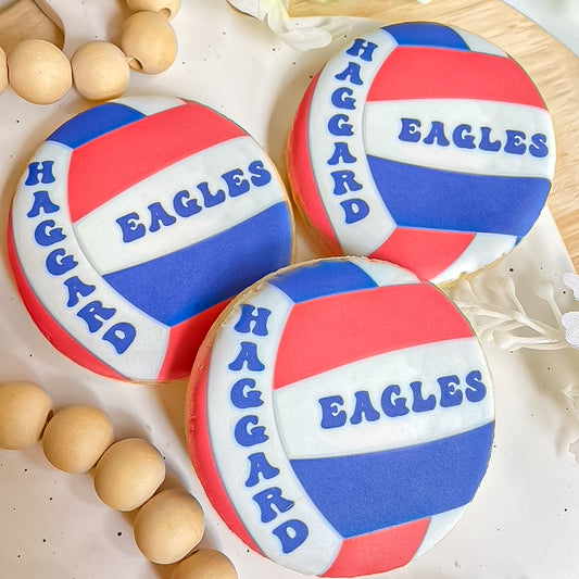 Custom Volleyball 
Team Sugar Cookies