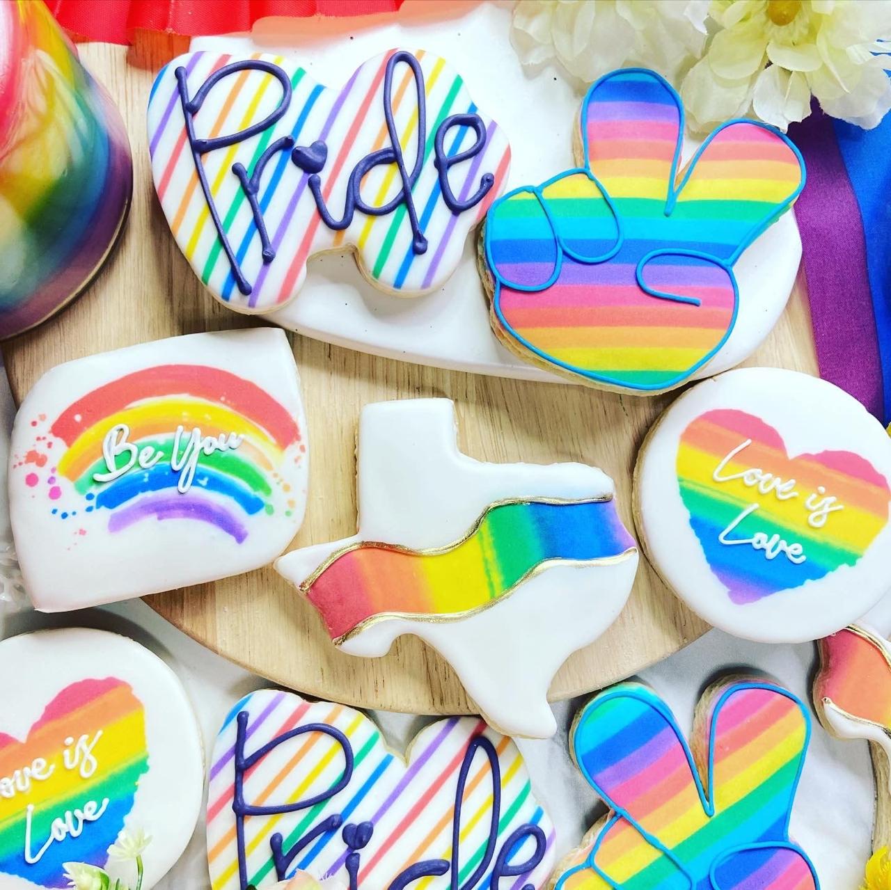 Texas & Rainbow Pride Cookies