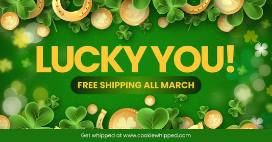 Celebrate March with Cookie Whipped: FREE Shipping, St. Patrick’s Day Cookies & Women’s Month