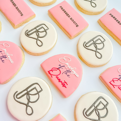 Pressed Roots Logo and Recognition Cookies