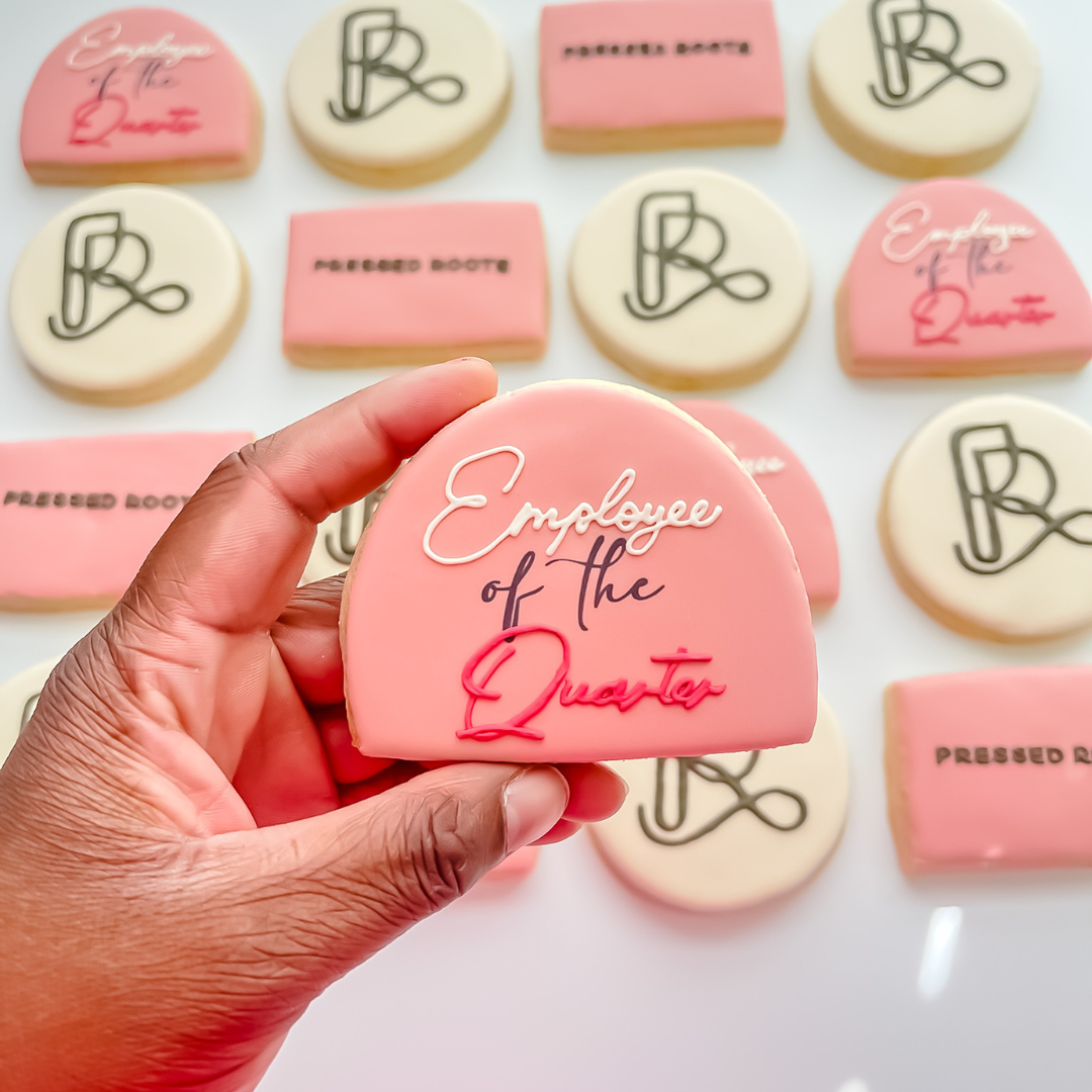 Pressed Roots Logo and Recognition Cookies