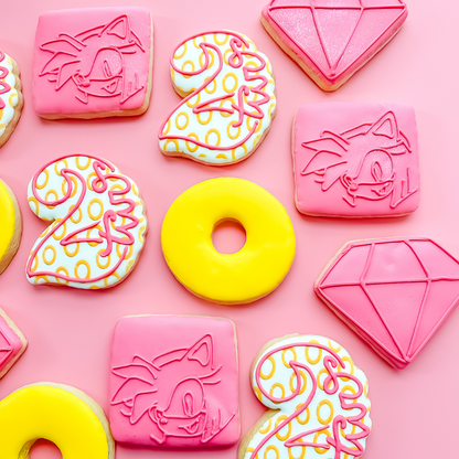Sonic the Hedgehog Birthday Cookies
