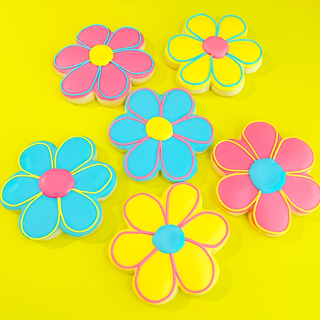 Colorful Flower Sugar Cookies