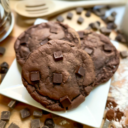Triple Chocolate Chip Cookies