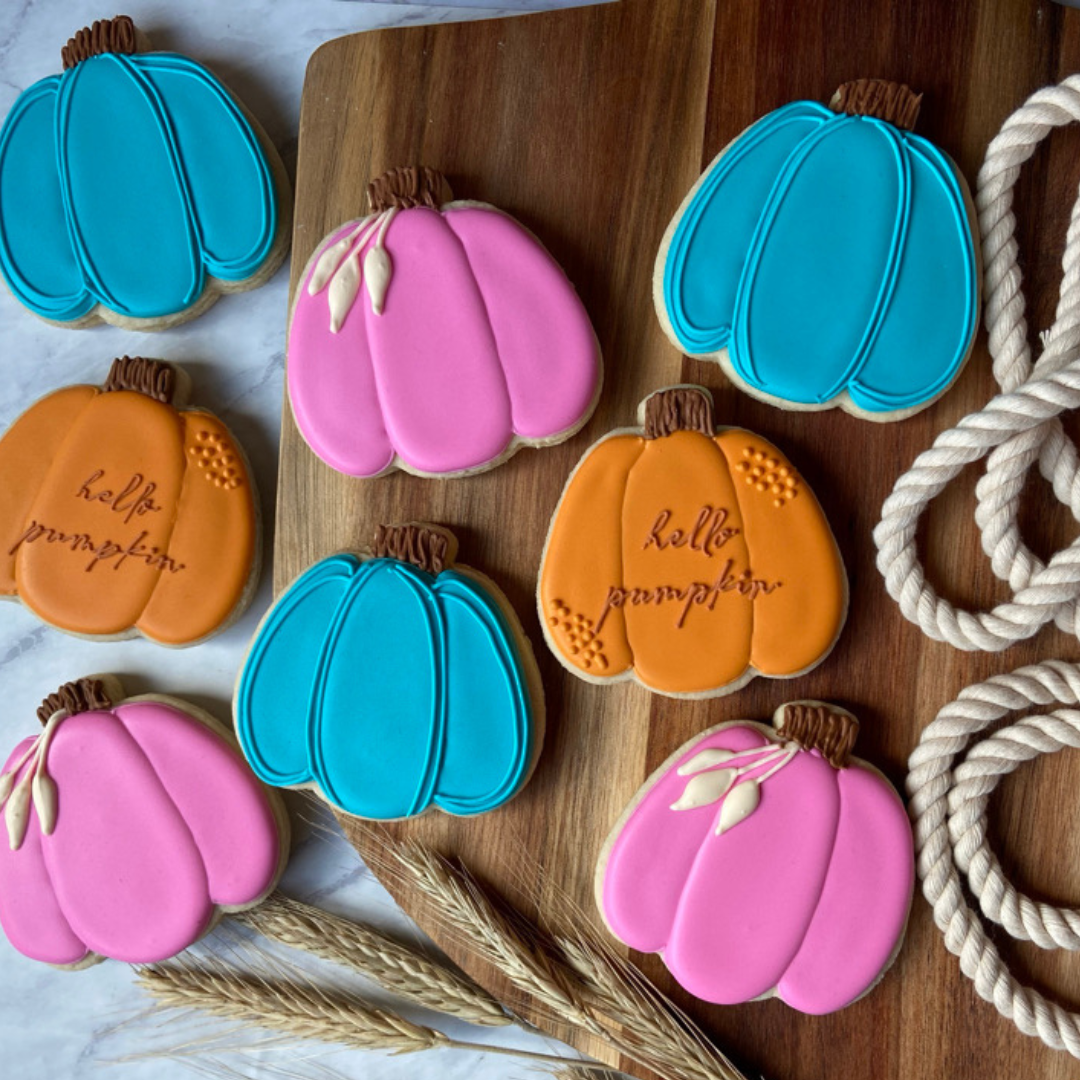 "Hello Pumpkin" 
Assorted 
Color Cookies