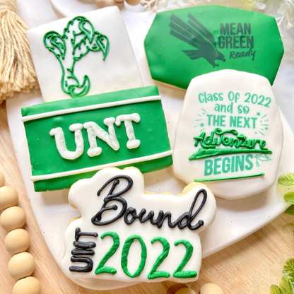UNT Graduation Cookie Set