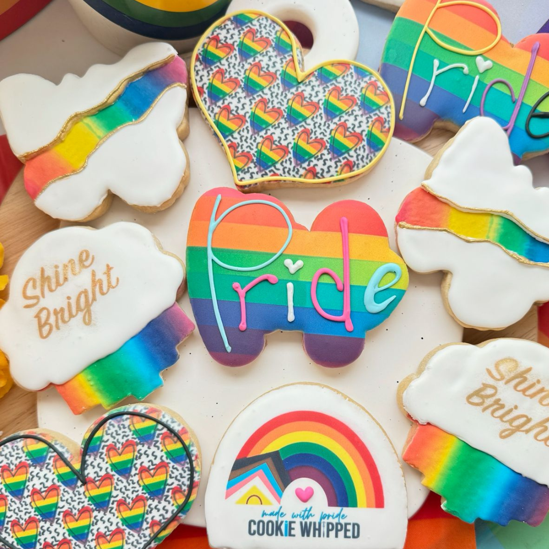 Rainbow Pride Celebration Cookies