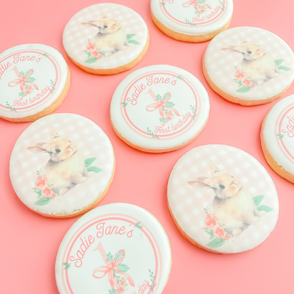 Some Bunny’s Turning One Birthday Cookies
