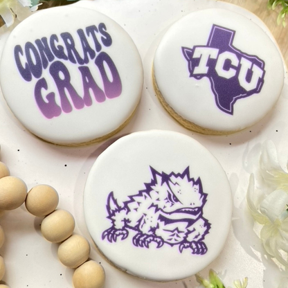 TCU Graduation Cookie Set