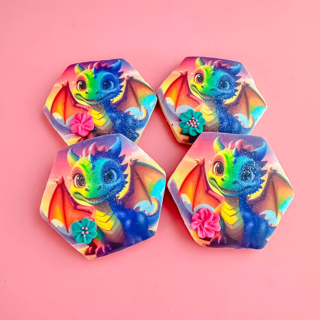 Rainbow Dragon Cookies