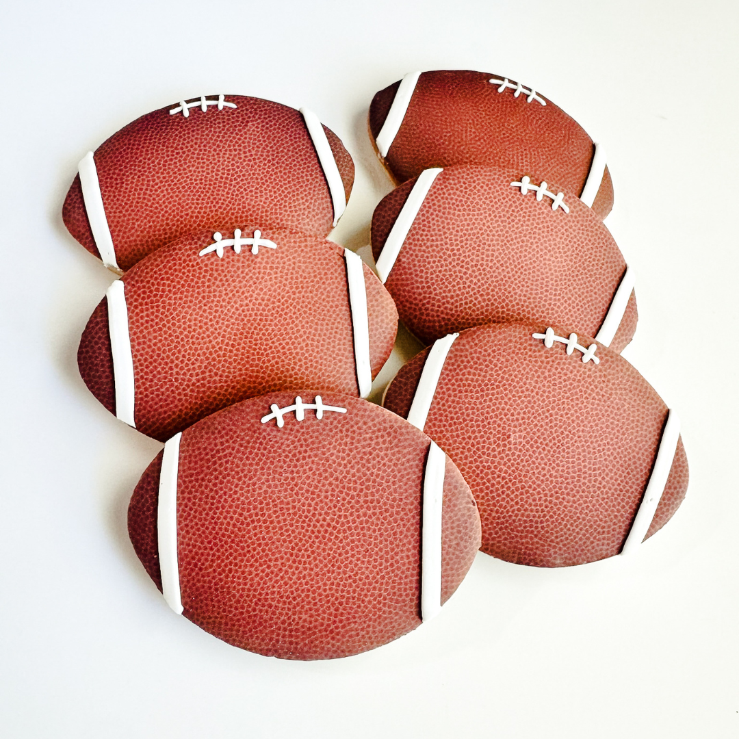 Football Sugar Cookies