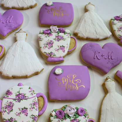 Tea Party Bridal Cookie Set