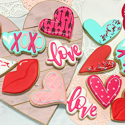 XOXO Valentine's Day Sugar Cookies