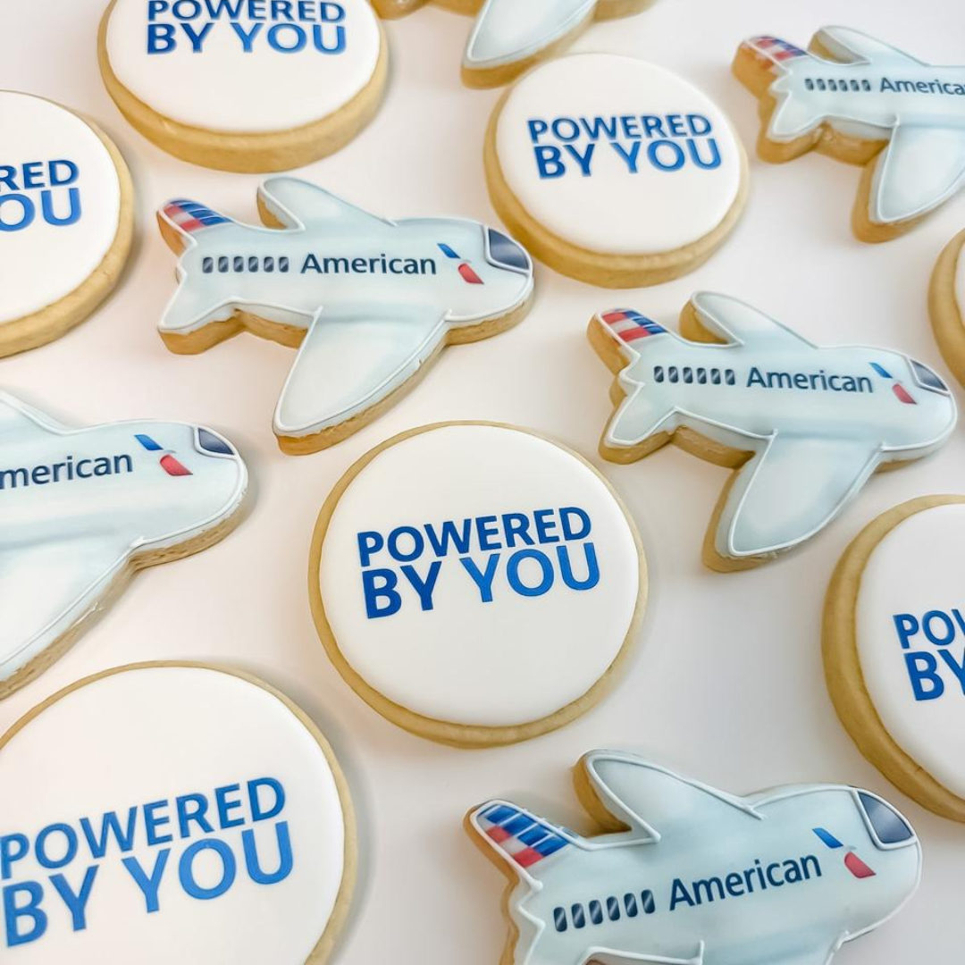 Custom Airline Logo Sugar Cookies