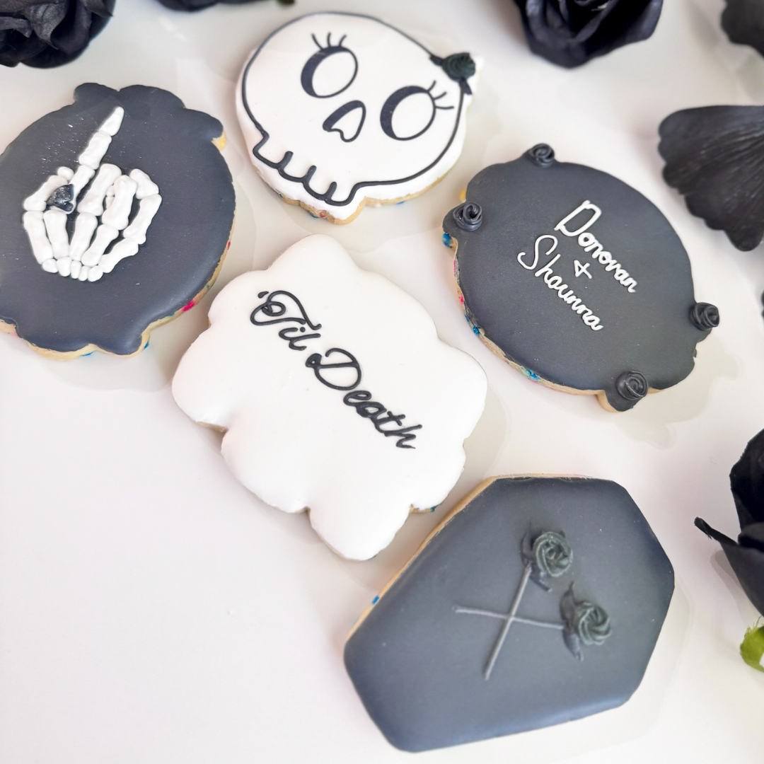 "Till Death Do Us Party" 
Bachelorette 
Sugar Cookies