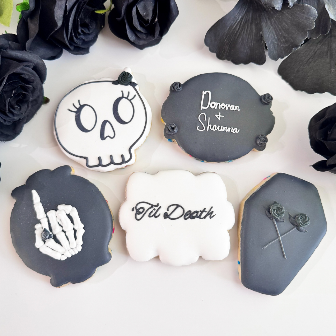 "Till Death Do Us Party" 
Bachelorette 
Sugar Cookies