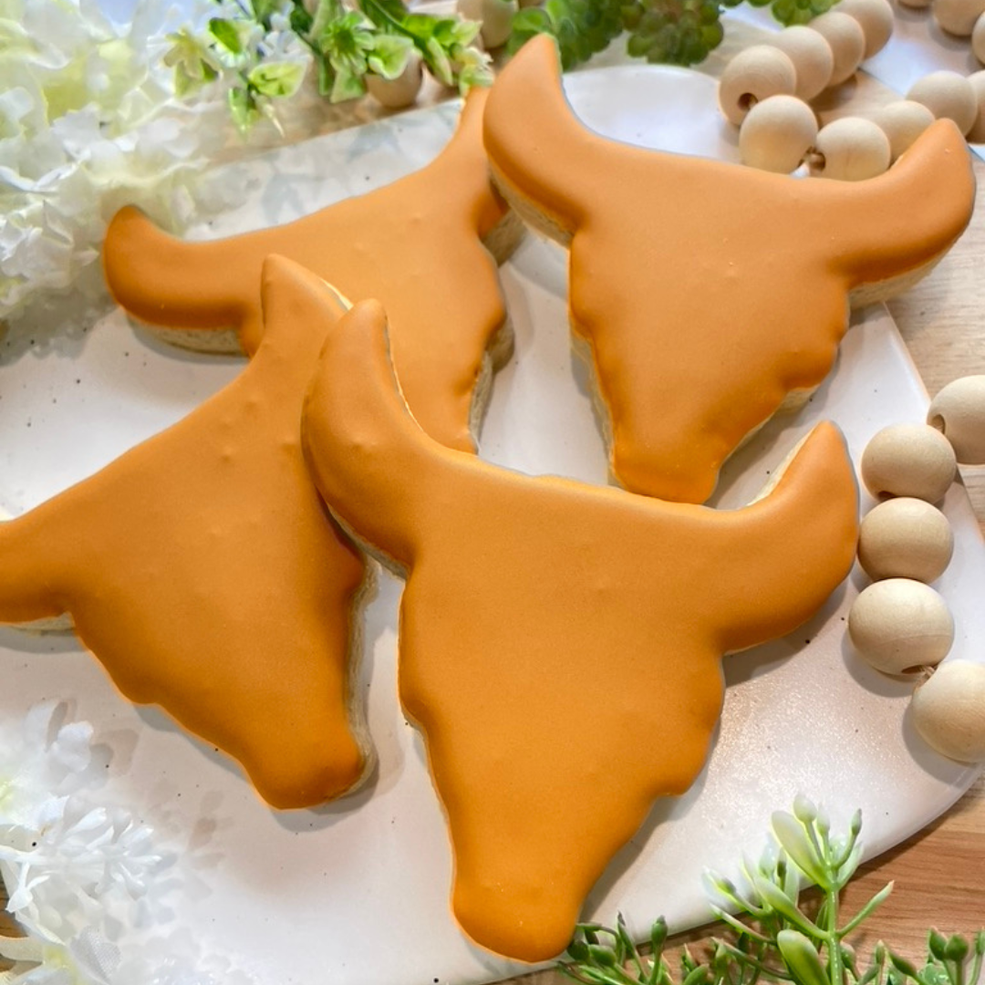 Simple Longhorn Sugar Cookies