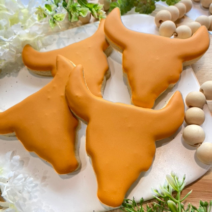 Simple Longhorn Sugar Cookies
