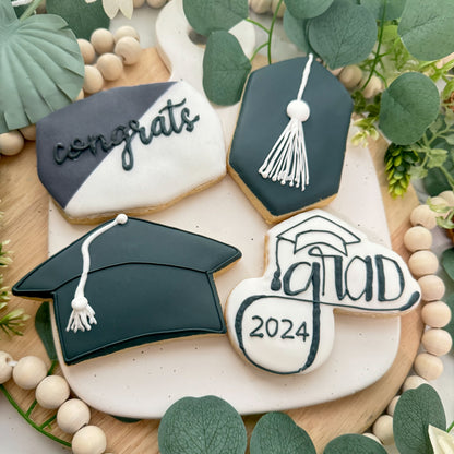 Classic Graduation Cookies