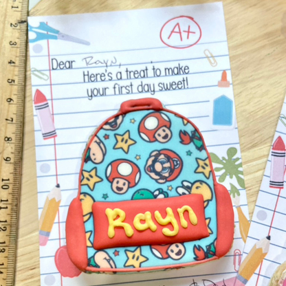 Custom-Designed Backpack Cookies