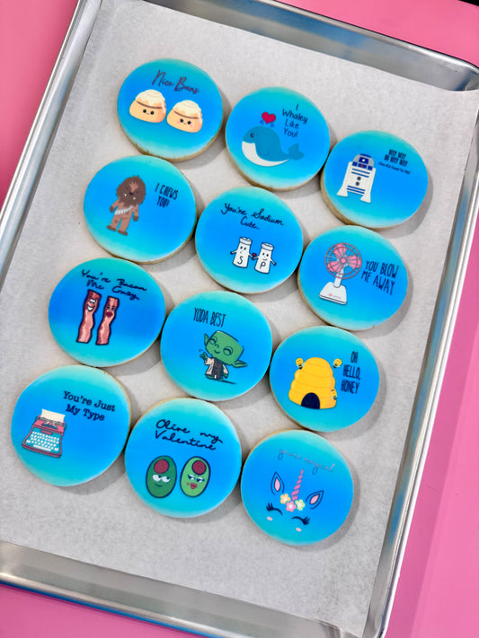 Punny Valentine Cookies