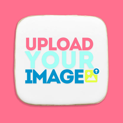 Custom Image Square Cookies