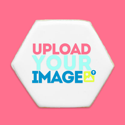 Custom Image Hexagon Cookies