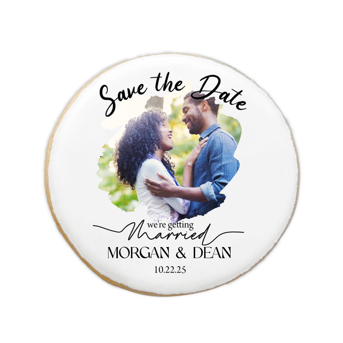 Save the Date Custom Photo Cookies