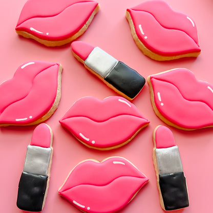 Lips & Lipstick Sugar Cookies