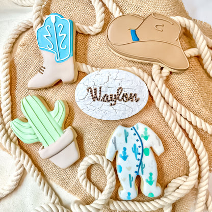 Cowboy Western Baby Cookies