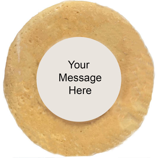 Packaging - We create custom stickers for back of each cookie {sticker details input field needed}