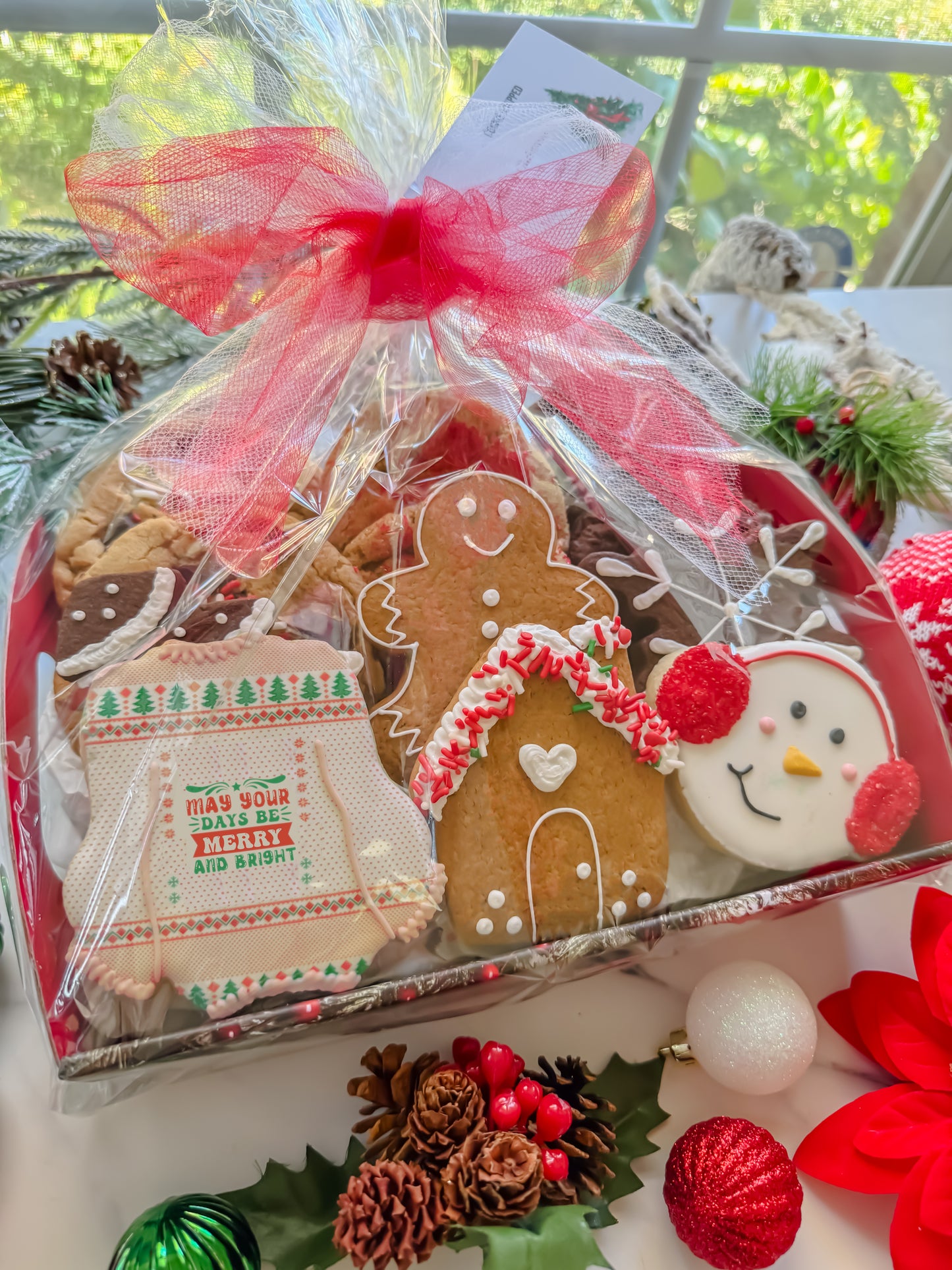Deck the Halls Christmas Cookie Gift Box